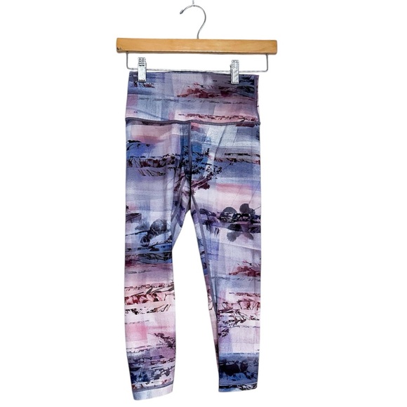 Lululemon Wunder Under Crop High-Rise Luxtreme 21" Sunrise Silhouette Multi Sz 4 - Picture 3 of 15